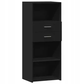 wysoka-szafka-czarna-50x425x124-cm-material-drewnopochodny