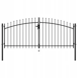 brama-dwuskrzydlowa-z-ozdobnymi-grotami-300-x-150-cm