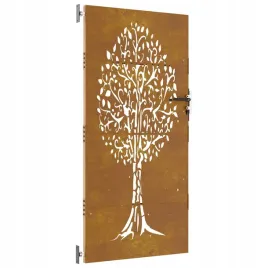 furtka-ogrodowa-85x200-cm-stal-kortenowska-motyw-drzewa