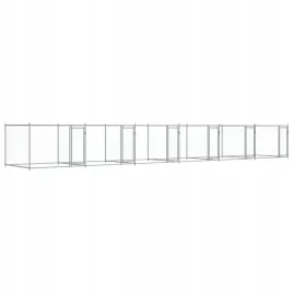klatka-dla-psa-z-drzwiami-szara-12x2x15-m-stal