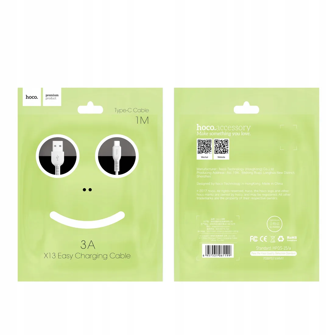 hoco-kabel-usb-a-do-typ-c-x13-1-m-czarny