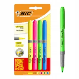 zakreslacz-bic-highlighter-grip-special-format-neonowe-blister-4-kolory