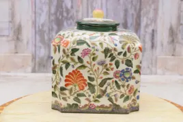 zlocona-malowany-wazon-secesja-porcelana