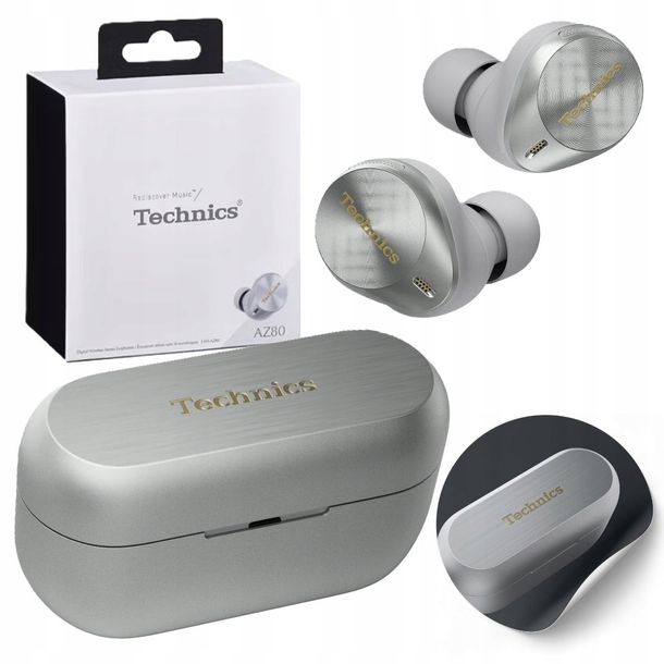 Słuchawki Bezprzewodowe Dokanałowe z Mikrofonem Technics EAH-AZ80E-S