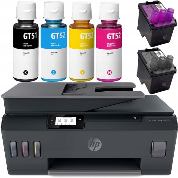 Drukarka wielofunkcyjna atramentowa kolorowa HP Smart Tank Plus 570