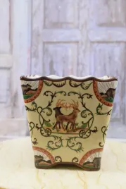 mysliwski-koszyk-patera-vintage-prezent-porcelana-francja-oslona-na-donice