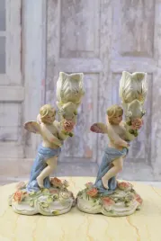 dwa-postaciowe-porcelanowe-swieczniki-porcelana-para-aniolkow