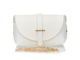 torebka-damska-listonoszka-toscanio-a32-biala-ze-zlotym-lancuszkiem