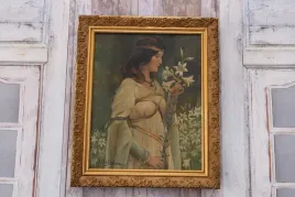 john-william-waterhouse-kobieta-w-bialej-sukience-stary-obraz-z-uk