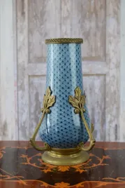 niebieski-wazon-flakon-porcelana-braz-vintage