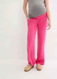 b-p-c-spodnie-ciazowe-cienkie-zwiewne-rozowe-36