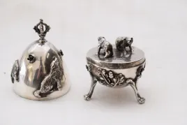 carskie-mysliwskie-jajo-srebro-rosja-niedzwiedzie