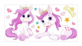 naklejki-na-sciane-dla-dzieci-matowe-rozowe-kucyki-21-pokoj-dzieciecy