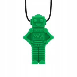 gryzak-terapeutyczny-ark-wisiorek-robot-ciemno-zielony-xxt
