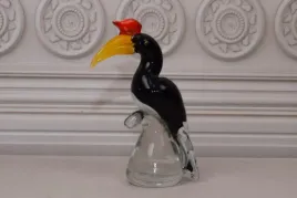szklo-murano-style-glass-ptak-czarny-tukan-dekoracja