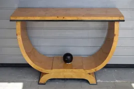 drewniany-stolik-stol-konsola-art-deco-salon-vintage-giete-drewno