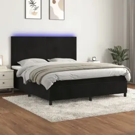 vidaxl-lozko-kontynentalne-z-materacem-i-led-czarny-aksamit-180x200cm