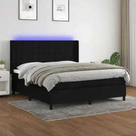 vidaxl-lozko-kontynentalne-z-materacem-czarne-160x200-cm-tkanina