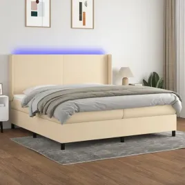 vidaxl-lozko-kontynentalne-z-materacem-kremowe-200x200-cm-tkanina