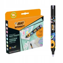 marker-bic-intensity-pastelowe-paint-akrylowe-pudelko-8-kolorow