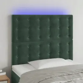 vidaxl-zaglowek-do-lozka-z-led-ciemnozielony-90x5x118-128cm-aksamit