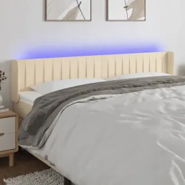 vidaxl-zaglowek-do-lozka-z-led-kremowy-203x16x78-88-cm-tkanina