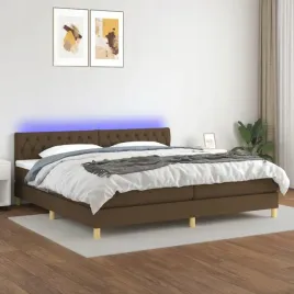 vidaxl-lozko-kontynentalne-z-materacem-brazowe-200x200-cm-tkanina