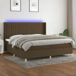 vidaxl-lozko-kontynentalne-z-materacem-brazowe-200x200-cm-tkanina