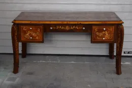 drewniane-biurko-art-deco-stol-gabinet-salon-biuro-intarsje