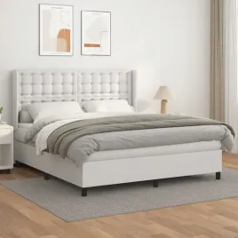 vidaxl-lozko-kontynentalne-z-materacem-biale-ekoskora-160x200-cm