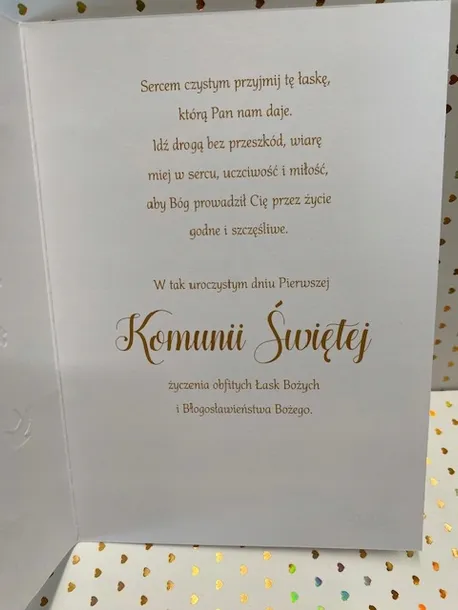 karnet-komunia-stan-opakowania-oryginalne