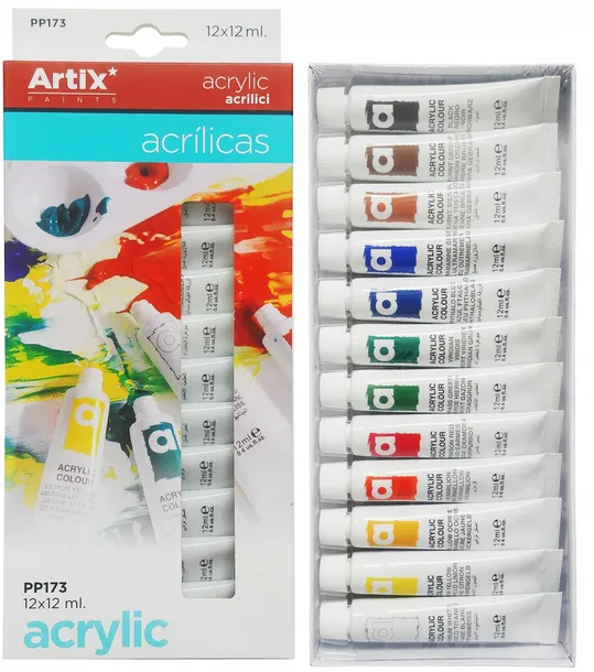 farba-tempera-12ml-12-kolorow-rodzaj-akrylowe