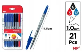 dlugopis-1-0mm-21szt-mix