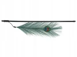 mocna-kolorowa-wedka-dla-kota-zabawka-zakonczona-pawim-piorem-trixie-47cm