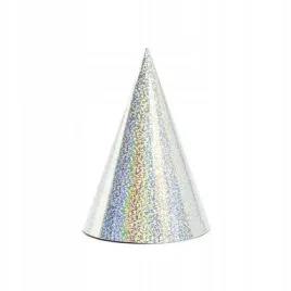 czapeczki-holograficzne-srebrne-16cm-6szt