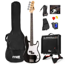 zestaw-gitara-elektryczna-basowa-czarna-gigkit-wzmacniacz-akcesoria