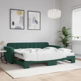 vidaxl-sofa-rozsuwana-z-materacami-ciemnozielona-90x200-cm-aksamit