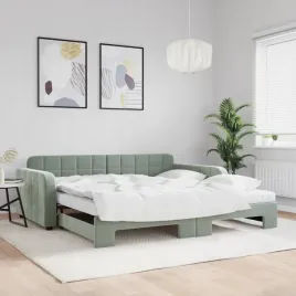 vidaxl-sofa-rozsuwana-z-materacami-jasnoszara-100x200-cm-aksamit
