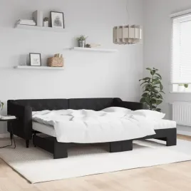 vidaxl-sofa-rozsuwana-z-materacami-czarna-90x200-cm-tkanina