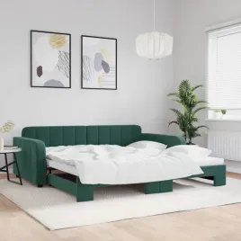 vidaxl-sofa-rozsuwana-ciemnozielona-100x200-cm-aksamit