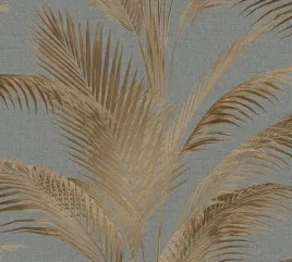 tapeta-roslinna-liscie-palm-na-flizelinie-szare-tlo