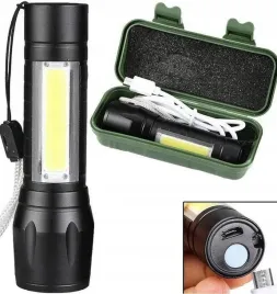 latarka-led-taktyczna-zoom-usb-akumulatorowa-mala-cob-reflektor-szperacz