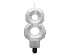 swieczka-cyferka-8-diament-metalik-srebrny-76cm