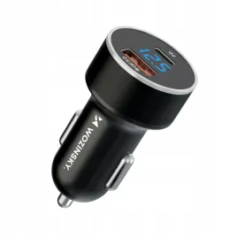 szybka-ladowarka-samochodowa-wozinsky-usb-c-usb-36w-z-wyswietlaczem-czarna