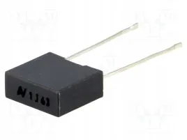 kondensator-poliestrowy-1uf-40v-63v-75mm-5percent-10x4x9mm-x5szt