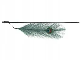 mocna-kolorowa-wedka-dla-kota-zabawka-zakonczona-pawim-piorem-trixie-47cm