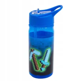 bidon-z-rurka-i-uchwytem-aqua-pure-blue-pixel-450-ml-wzor-chlopiecy