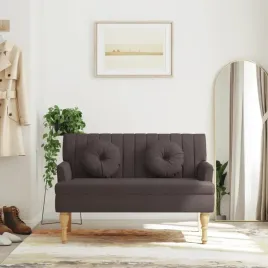 vidaxl-lawka-z-poduszkami-ciemnobrazowa-113x645x755-cm-tkanina