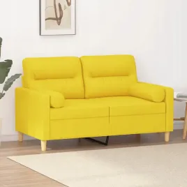 vidaxl-2-osobowa-sofa-z-poduszkami-jasnozolta-120-cm-tkanina