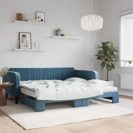 vidaxl-sofa-rozsuwana-z-materacami-niebieska-100x200-cm-aksamit